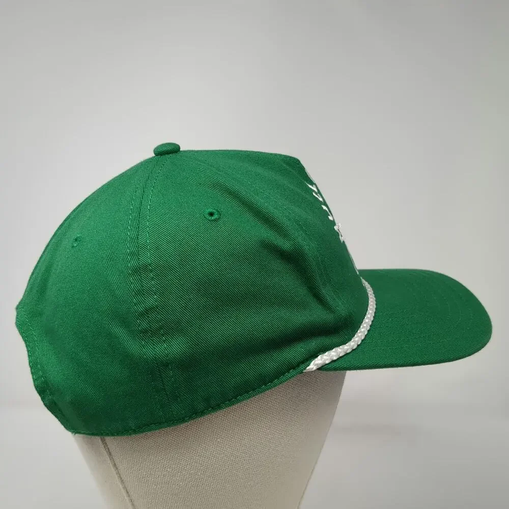 Mighty Fine 5 Panel Green One Size Mulligan's Golf Club Rope Snapback Hat Cotton